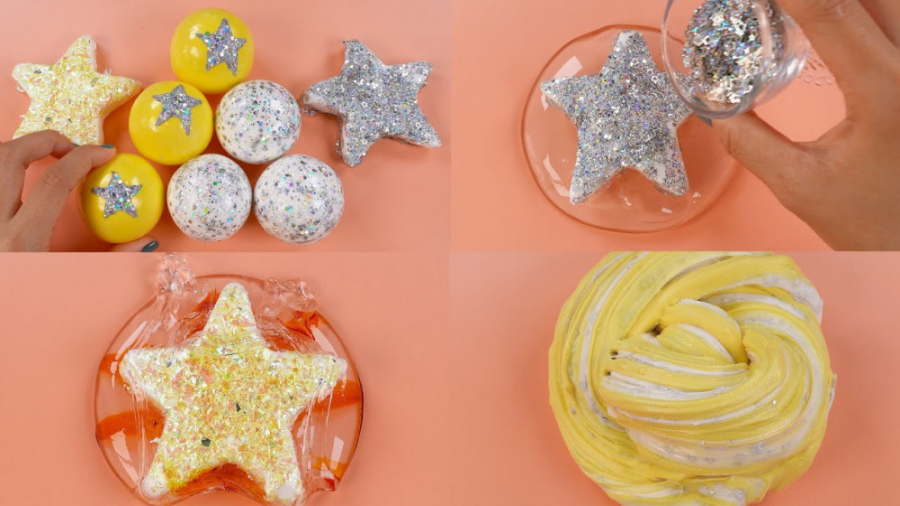 مخلوط اسلایمهای شفاف و رنگی &r...