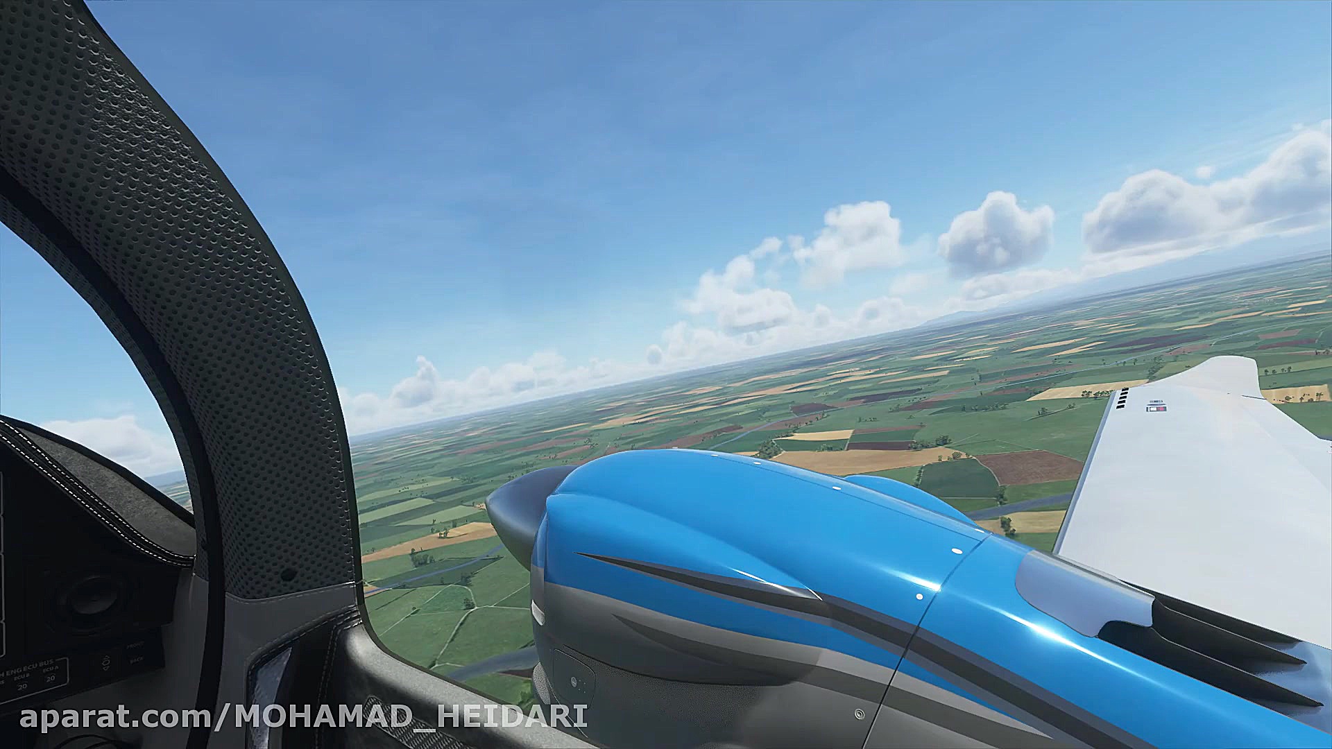 پرواز بر فراز رشت در شبیه ساز...