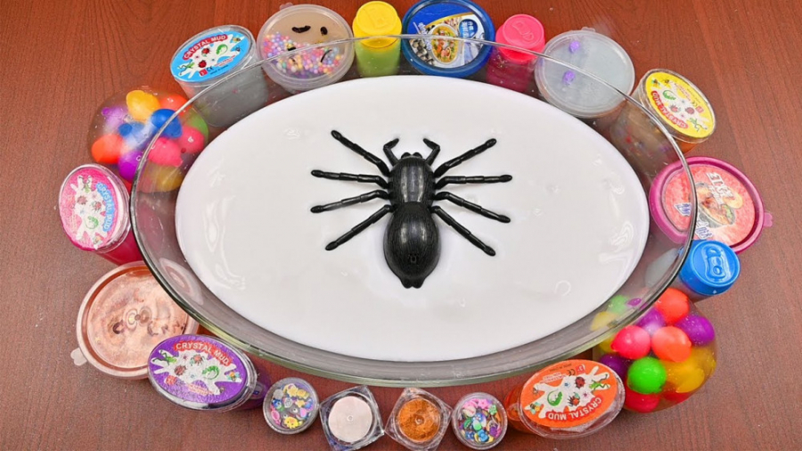 مخلوط اسلایم سفید و رنگی  اسلا...