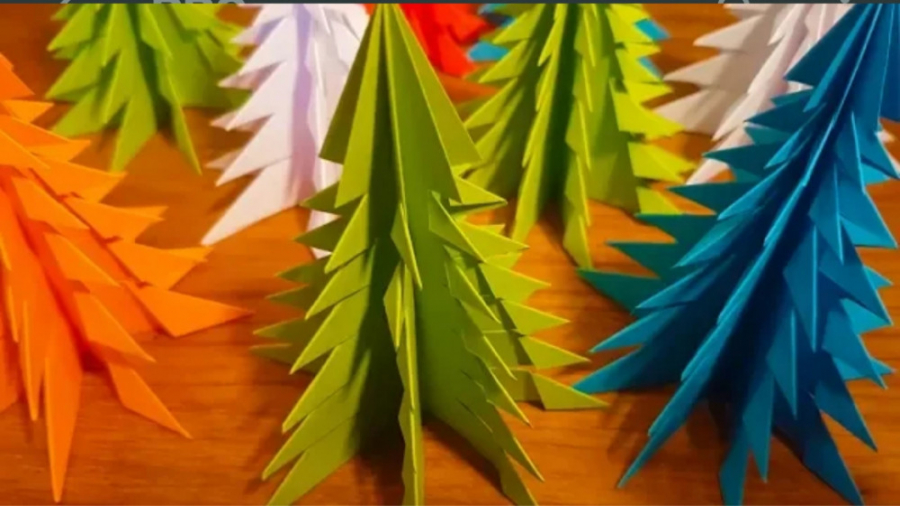 ساخت آسان درخت کریسمس ۳ بعدی ب...