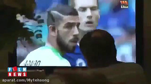 خوشحالی استاد شجریان بعد از گل...