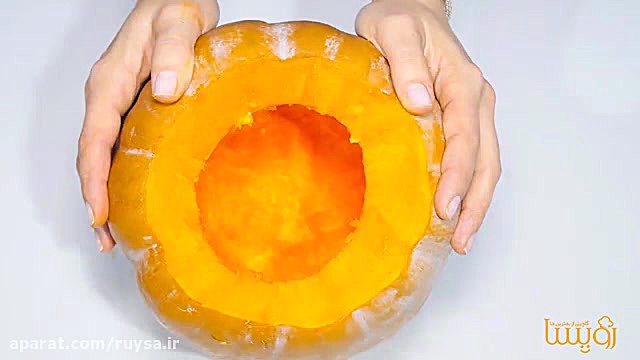 آموزش تزئین کدو تنبل برای جشن...