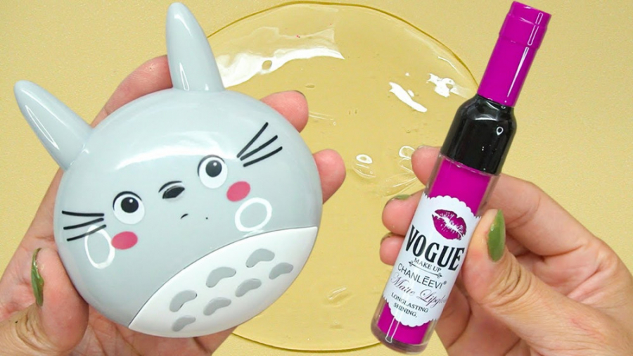 اسلایم شفاف و میکاپ