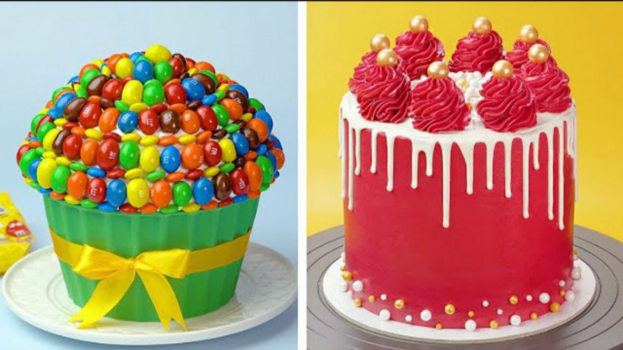 تزئین کیک های رنگی زیبا همراه...