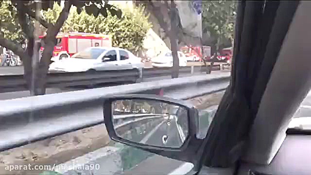 خودکشی نافرجام در پل اتوبان مد...