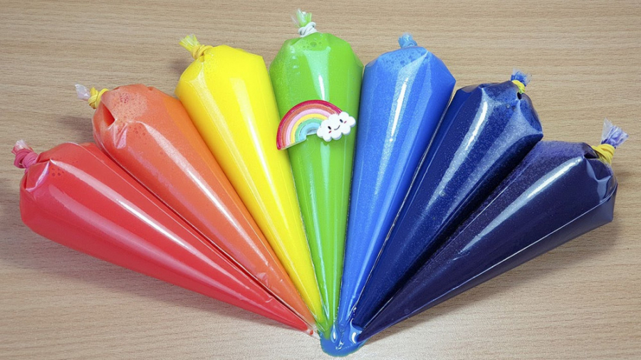 مخلوط اسلایم و بازی با اسلایم