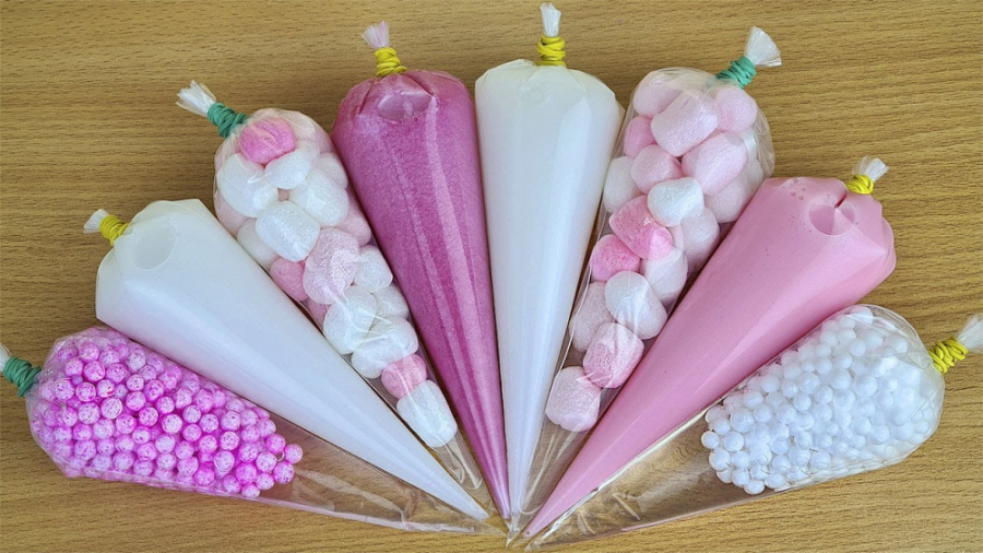 مخلوط اسلایم و بازی با اسلایم...