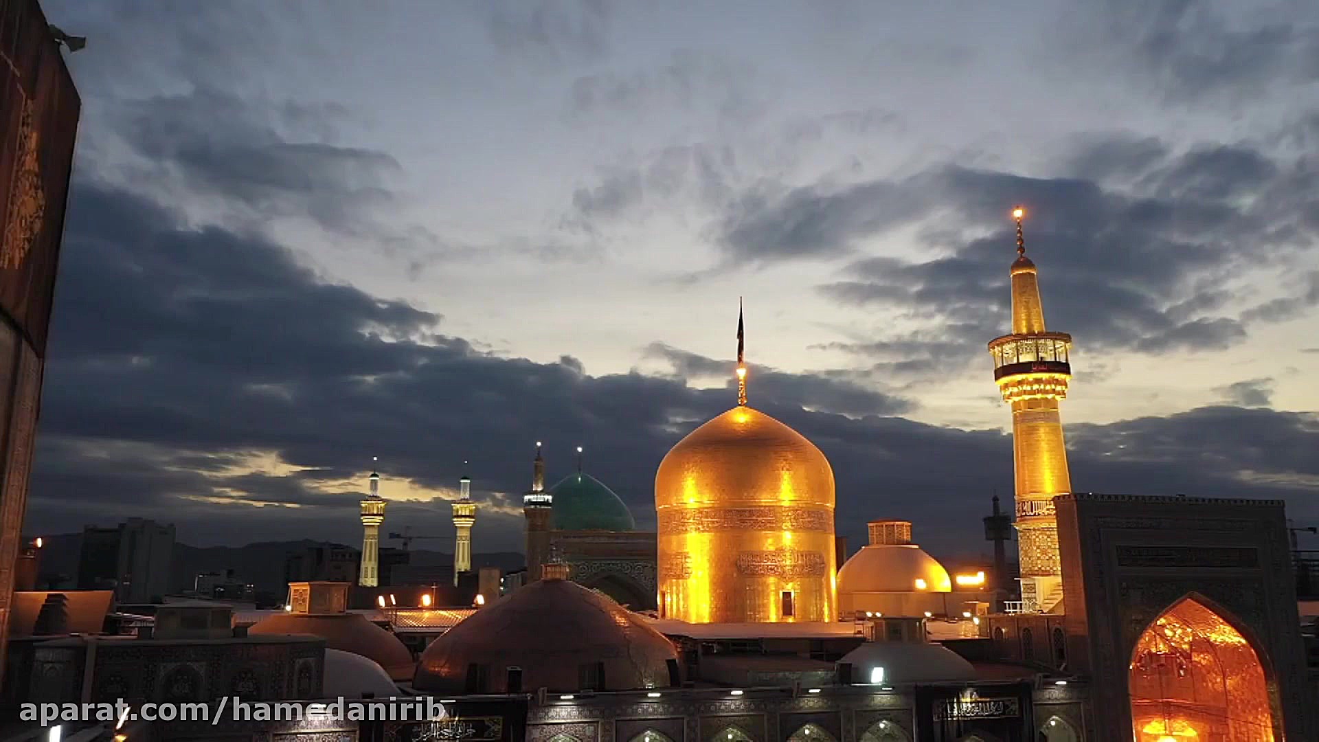 تصاوير زيباي هوايي از حرم امام...