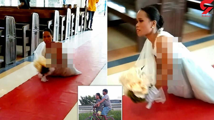 اقدام دیدنی عروس بدون پا در مر...