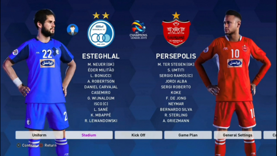 گیم پلی بازی PES 2020 استقلال...