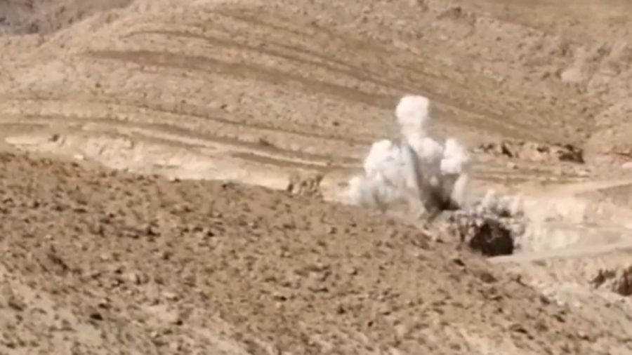 آتشباری در معدن