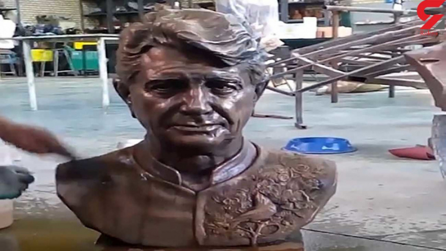 تندیس استاد شجریان ساخته شد