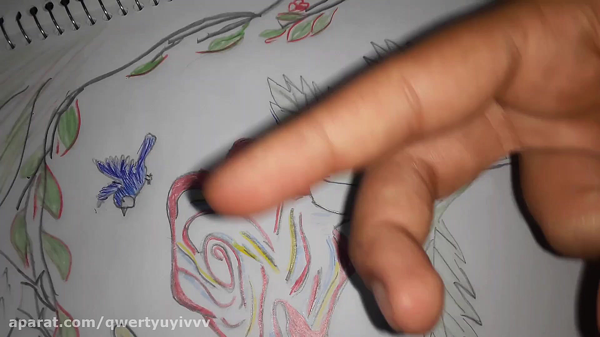 نقاشی گل زیبا