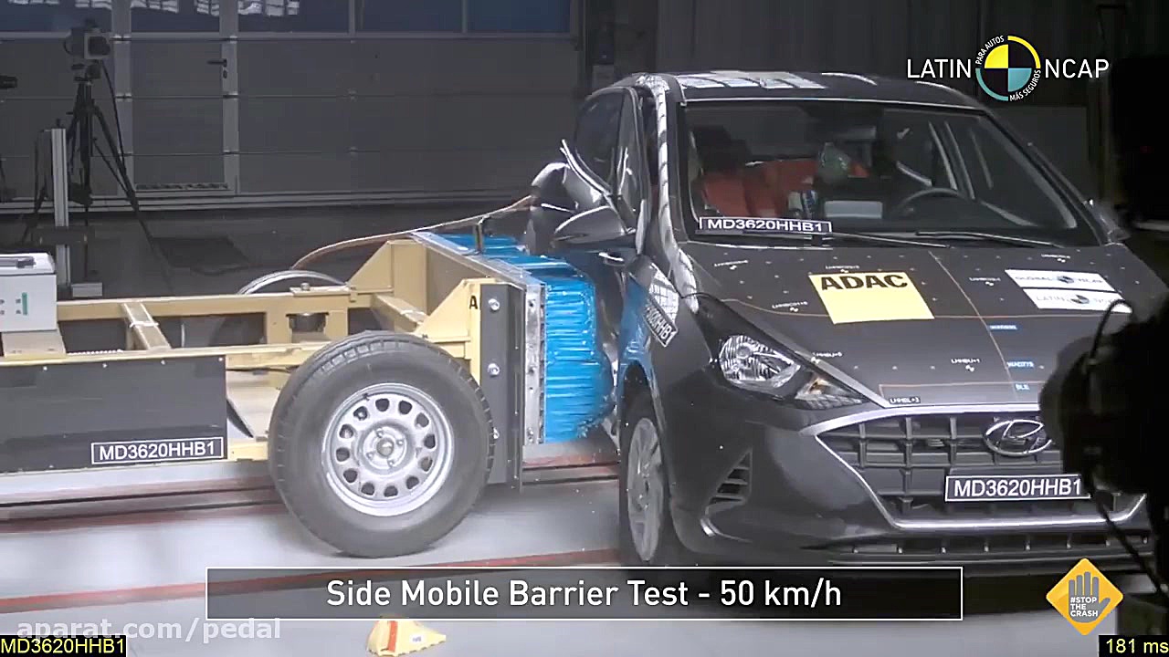 تست تصادف هیوندای HB20 هاچ بک