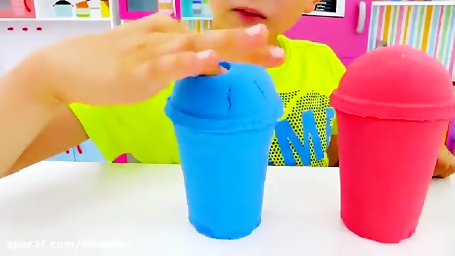 ولاد و نیکیتا  اسلایم های شنی...