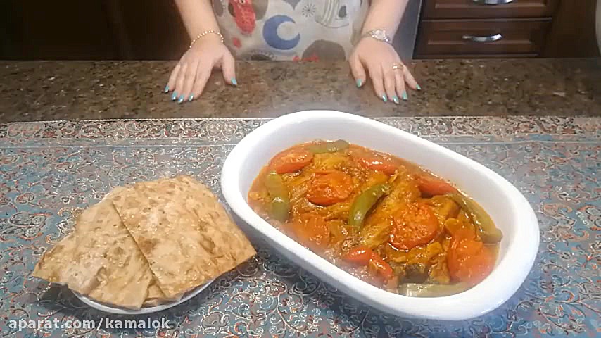 طرزتهیه خوراک گوجه بادمجان خوش...