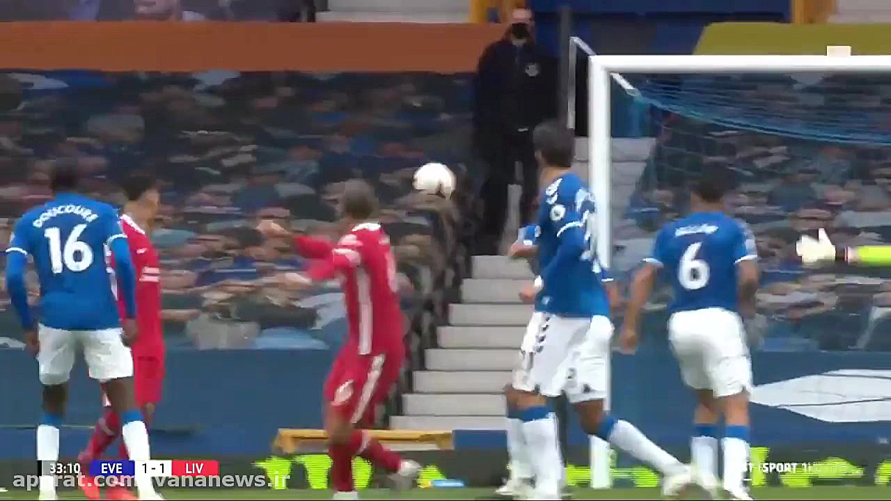 خلاصه بازی اورتون و لیورپول