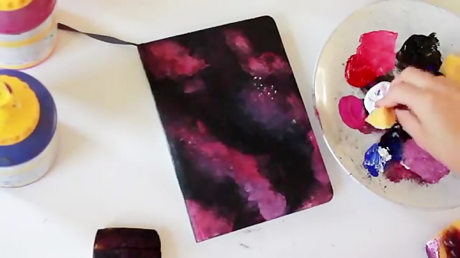 تزیین جلد دفتر کهکشانی