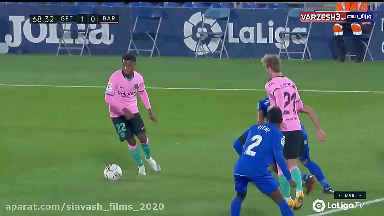 خلاصه بازی ختافه 1  بارسلونا 0
