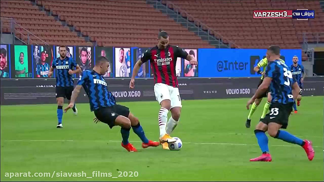 خلاصه بازی اینتر 1  میلان 2  د...