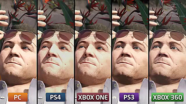 مقایسه گرا فیک xbox one ps4 pc...