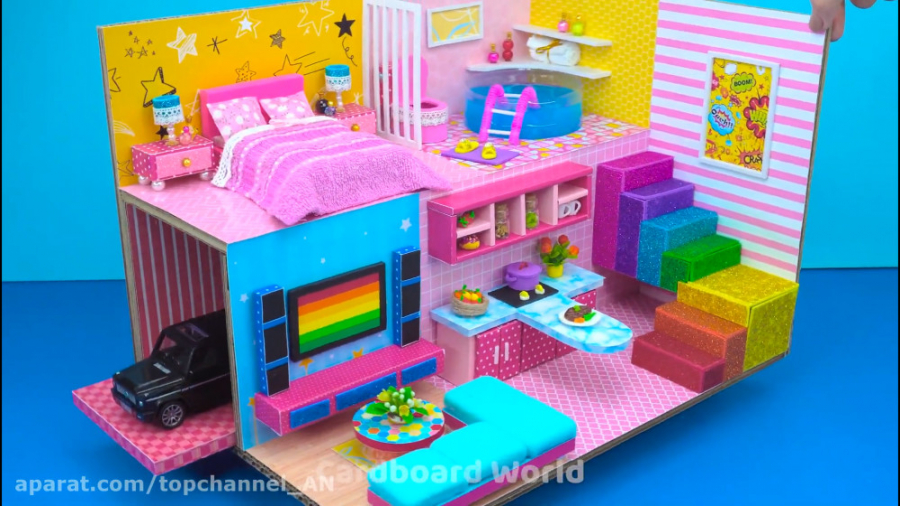 کاردستی هنری  نحوه ساخت خانه م...