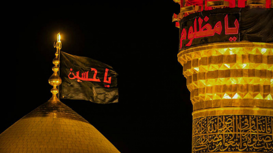 پرچم حرم های کربلا دقایقی قبل...
