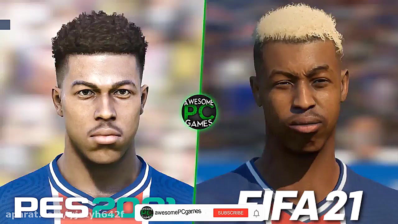 مقایسه فیس بازیکنان psg fifa v...