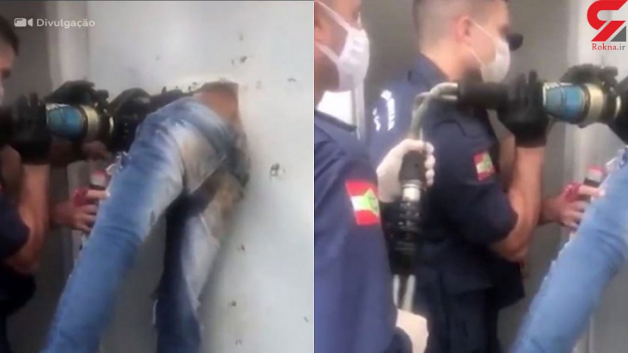 گیر کردن عجیب یک متهم بین دیوا...