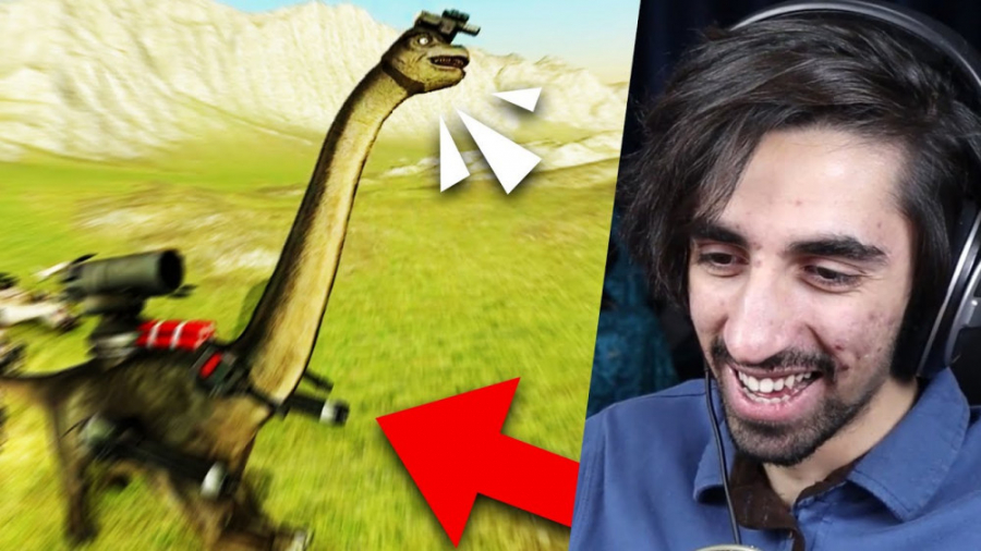 رو دایناسور لیزر گذاشتم  secsh...