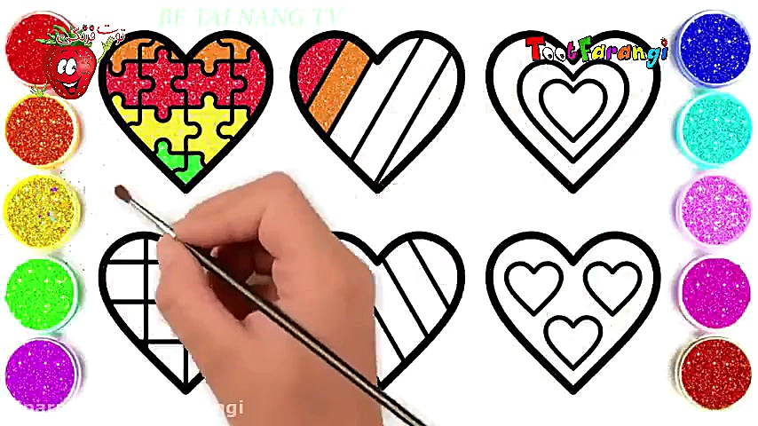 آموزش نقاشی کودکانه کشیدن قلب