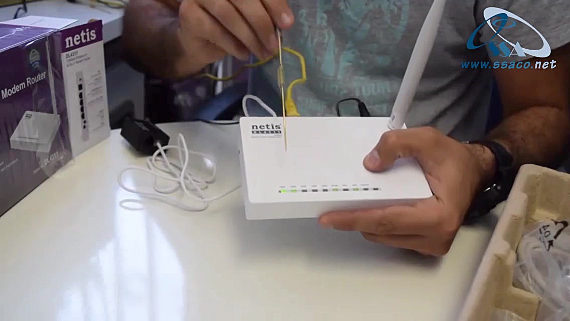 تست سالم بودن پورت لن قطعات نت...