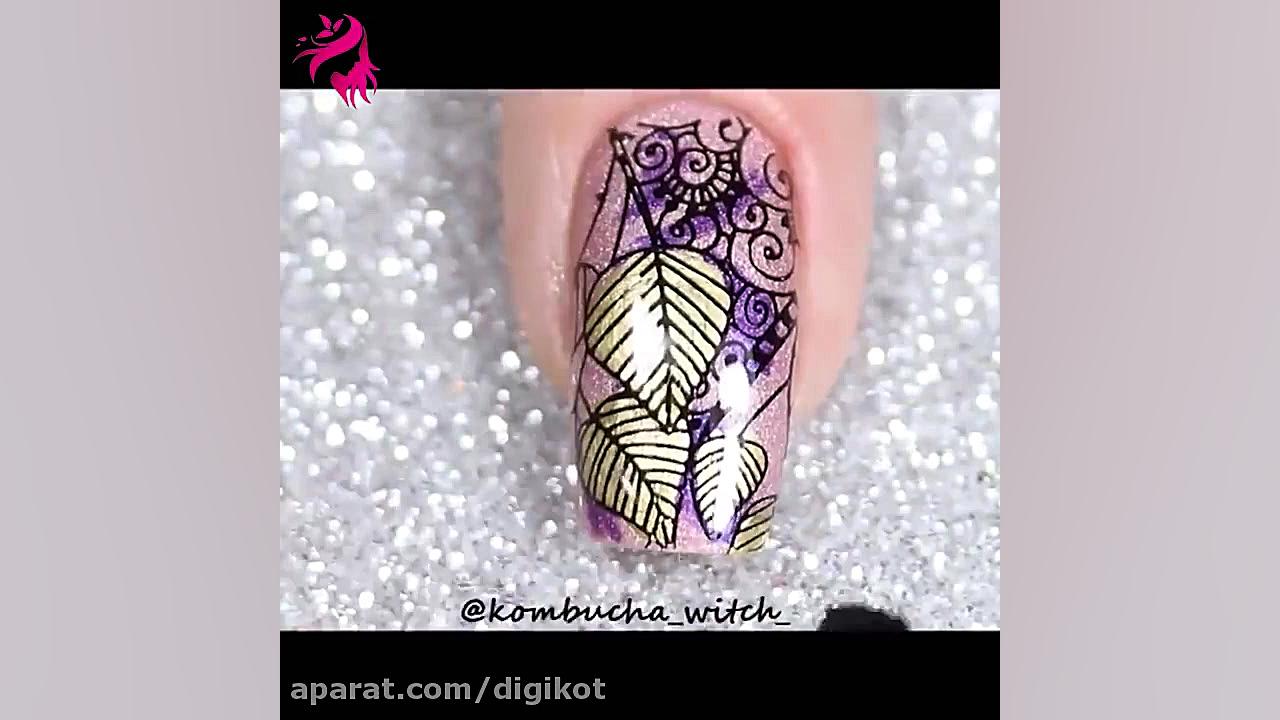 دیزاین ناخن دخترانه  آسان و خو...