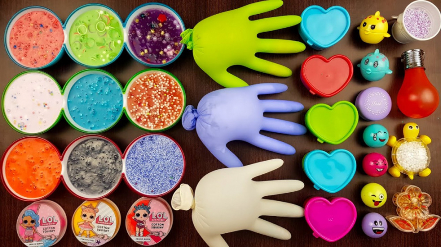 مخلوط کردن اسلایم ها