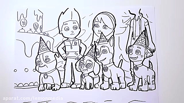اموزش نقاشی برای کودکان  سگهای...