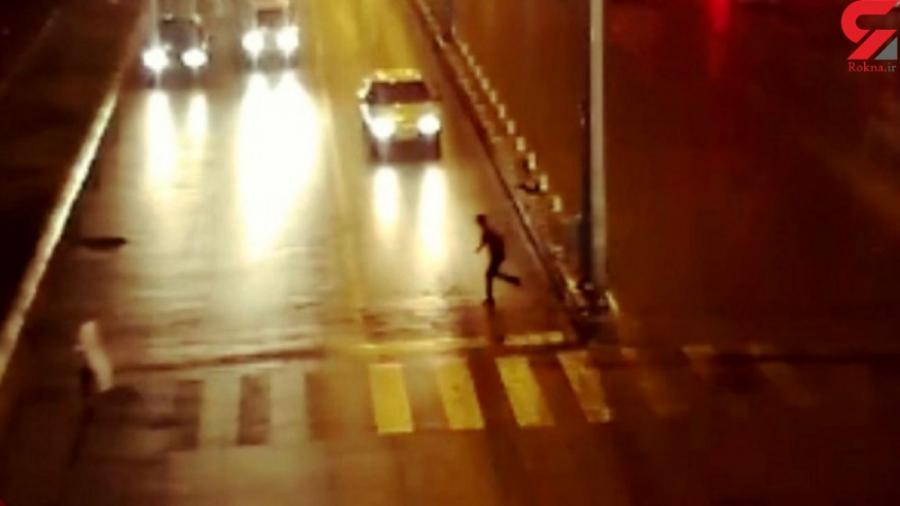 فیلم تصادف دلخراش عابرپیاده در...