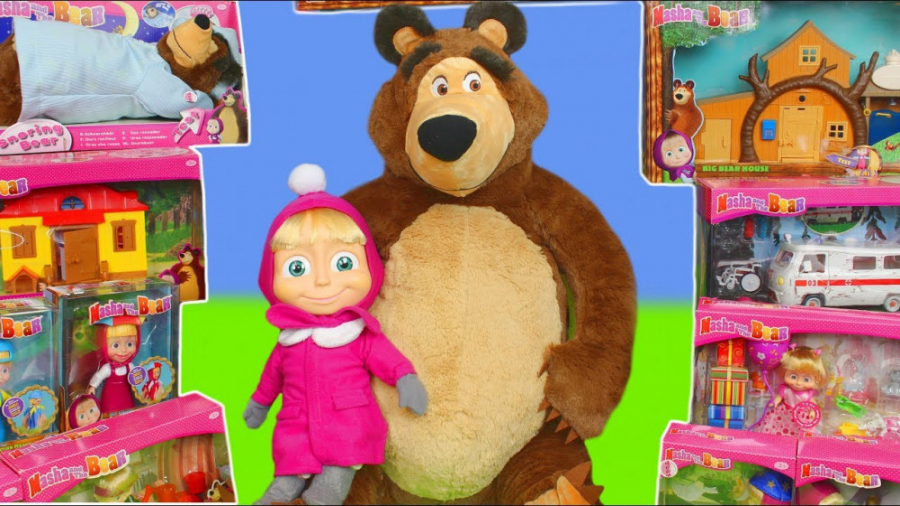 ماشا و خرس اسباب بازی عروسک و...