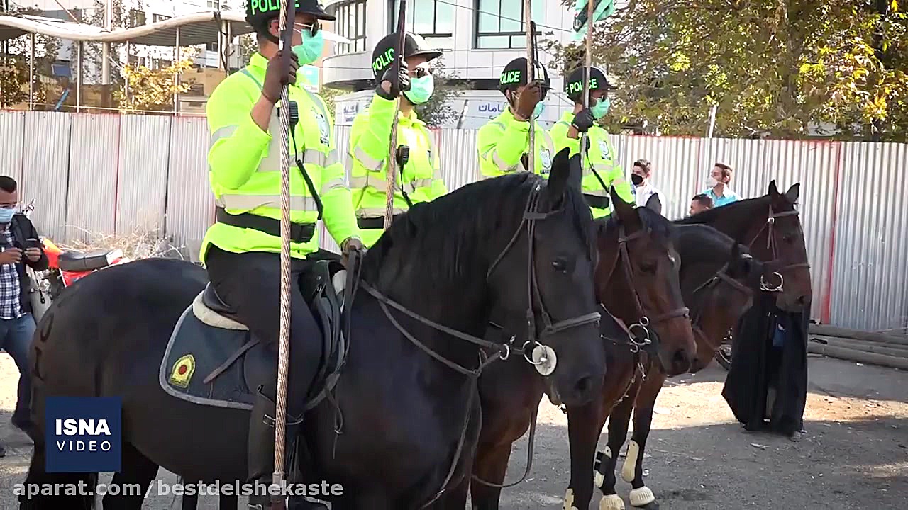 رژه یگان اسب سوار نیروی انتظام...