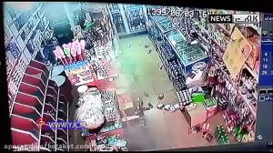 لحظه زلزله 5.4 ریشتری قزوین