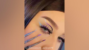آموزش میکاپ چشم  شینیون بانوان