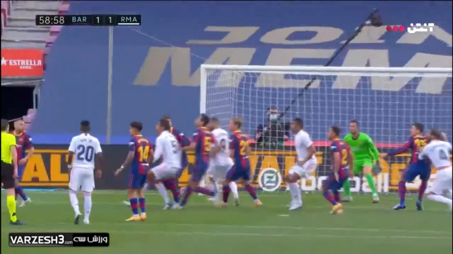 خلاصه بازی بارسلونا 1  رئال ما...
