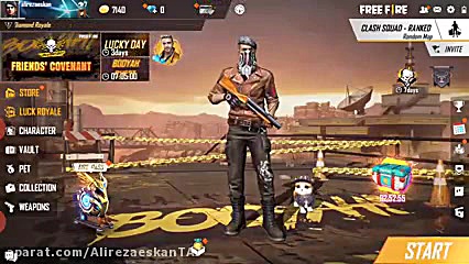 گیم پلی بازی فری فایر در موبای...