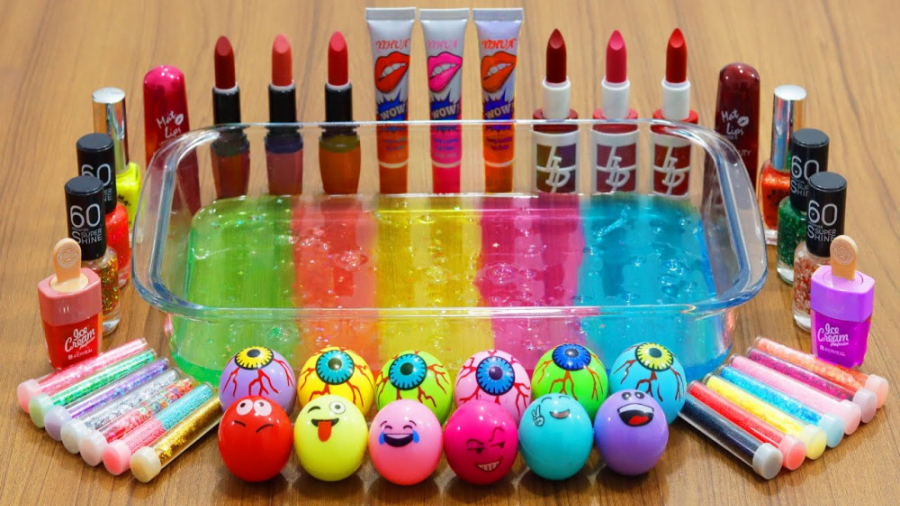 بازی با اسلایم   اسلایم میکاپ