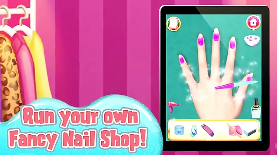 تریلر بازی دخترانه سالن زیبایی ناخن Fancy Nail Shop زمان38ثانیه