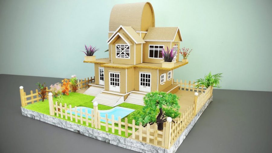 آموزش ساخت خانه زیبا با کارتن...