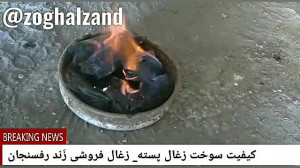 فیلم کیفیت سوخت زغال پسته قلمی...