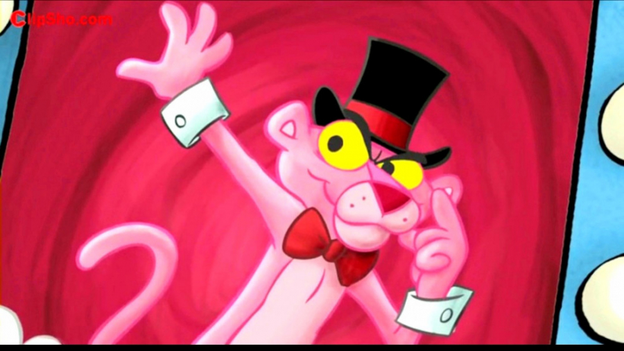 کارتون پلنگ صورتی صورتی جادویی