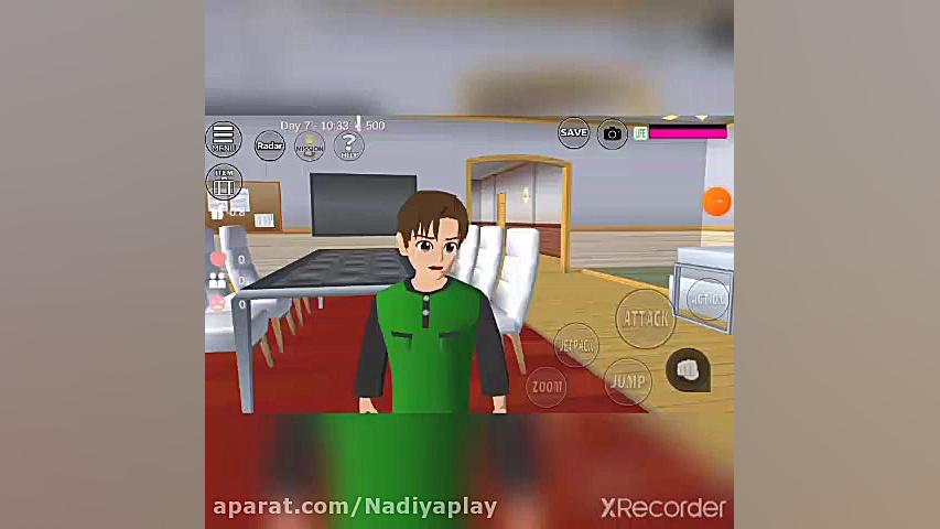 کلیپ از بازی sakura school sim...