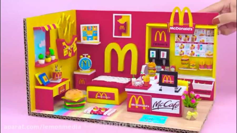 اموزش درست کردن خانه عروسکی می...