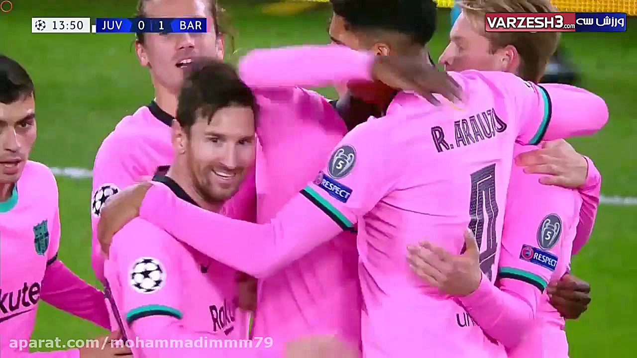 خلاصه بازی یوونتوس 0  بارسلونا...